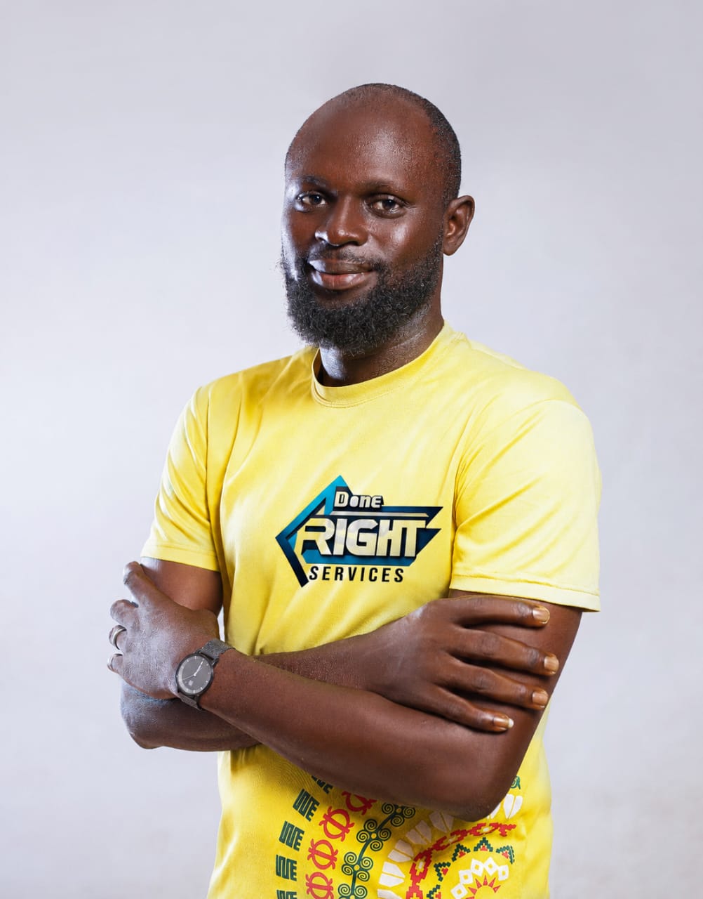 Isaac Annan at Done Right headquarters